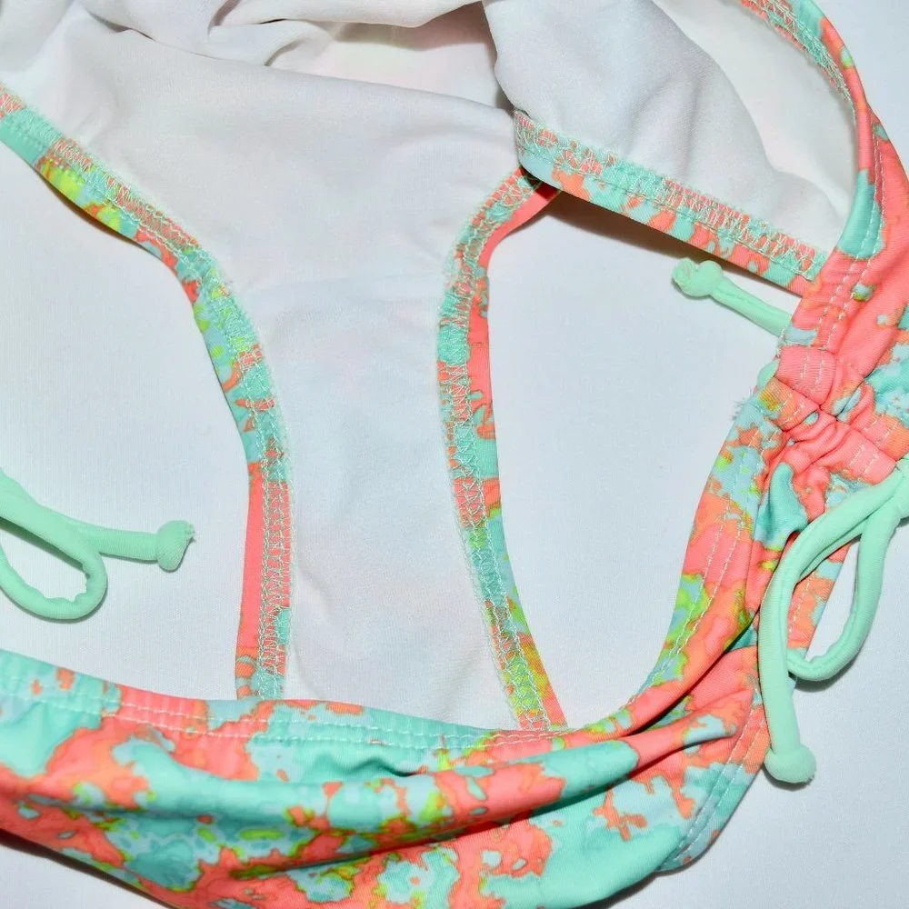 NWOT Hurley Mango Bandeau Bikini Bathing Suit - Size 14 (Host Pick) 🌸